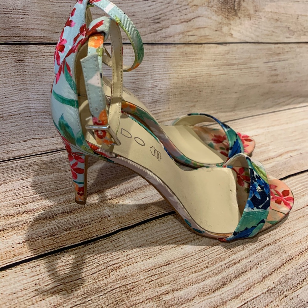 Aldo Floral Strappy Heels